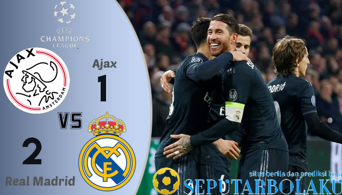 Hasil Pertandingan Ajax Amsterdam vs Real Madrid