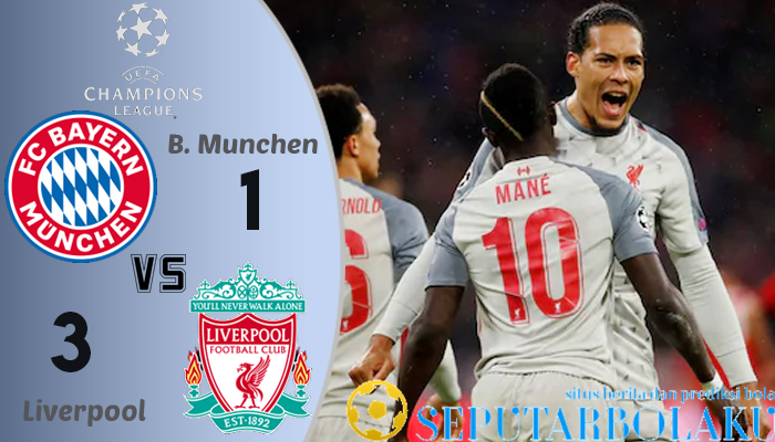 Hasil Pertandingan Bayern Munchen vs Liverpool
