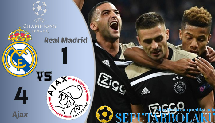 Hasil Pertandingan Real Madrid vs Ajax